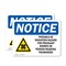 Signmission Radiation & Laser Sign, 3.5 in H x 5 in W, Vinyl Decal, Rectangle OS-2PACK-NS-D-35-L-17710 - alternate 1